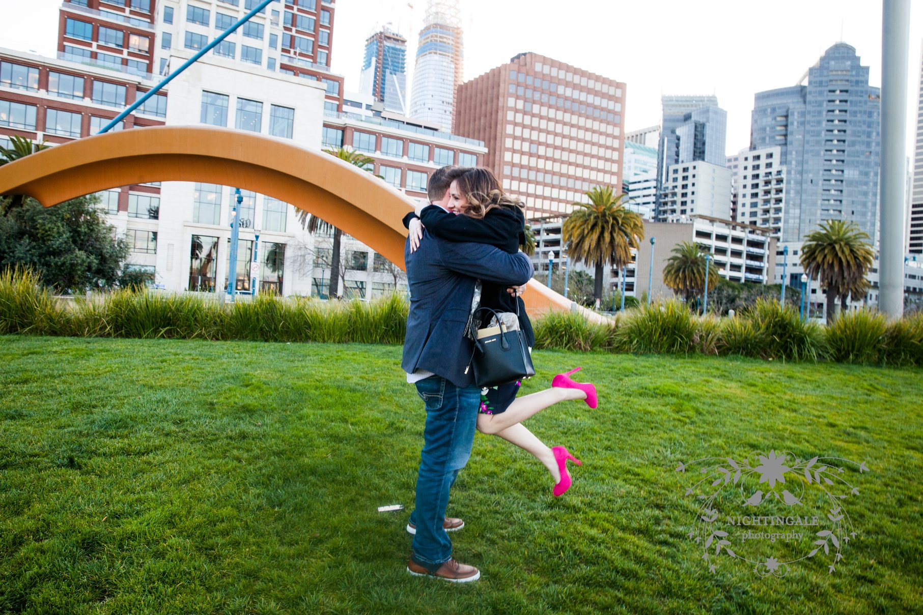 Marriage proposal in San Francisco
