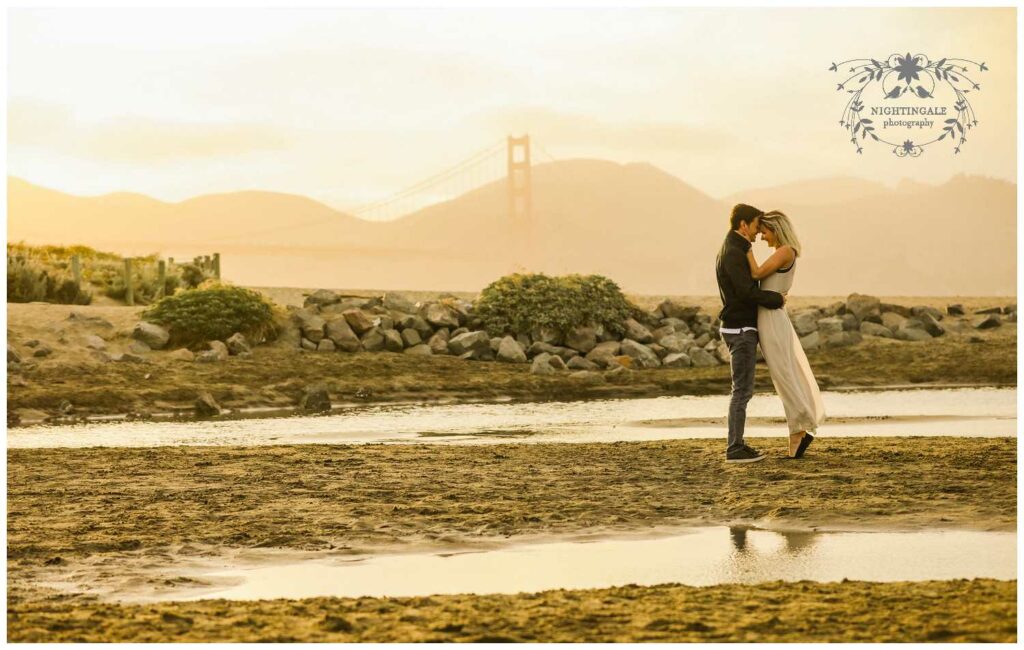 Crissy Field engagement session photos