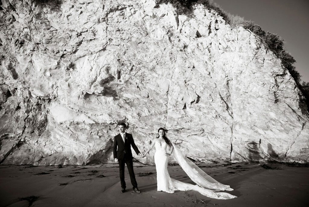 Stunning Santa Barbara beach wedding photos from Ranch Dos Pueblos in Goleta by Nightingale Photography