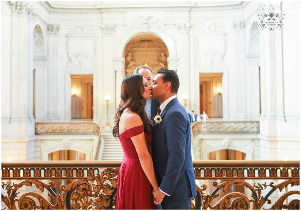 Unique photos from City Hall weddings San Francisco