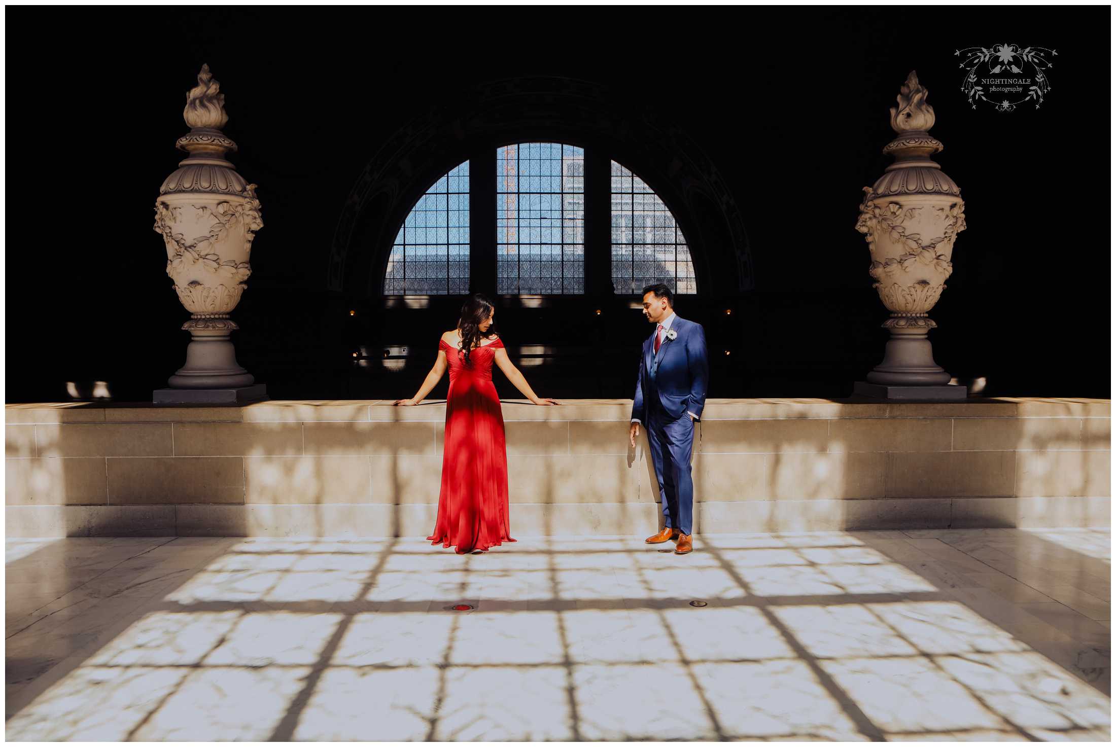 red dress san francisco A Red Dress at City Hall - Nightingale Photography
