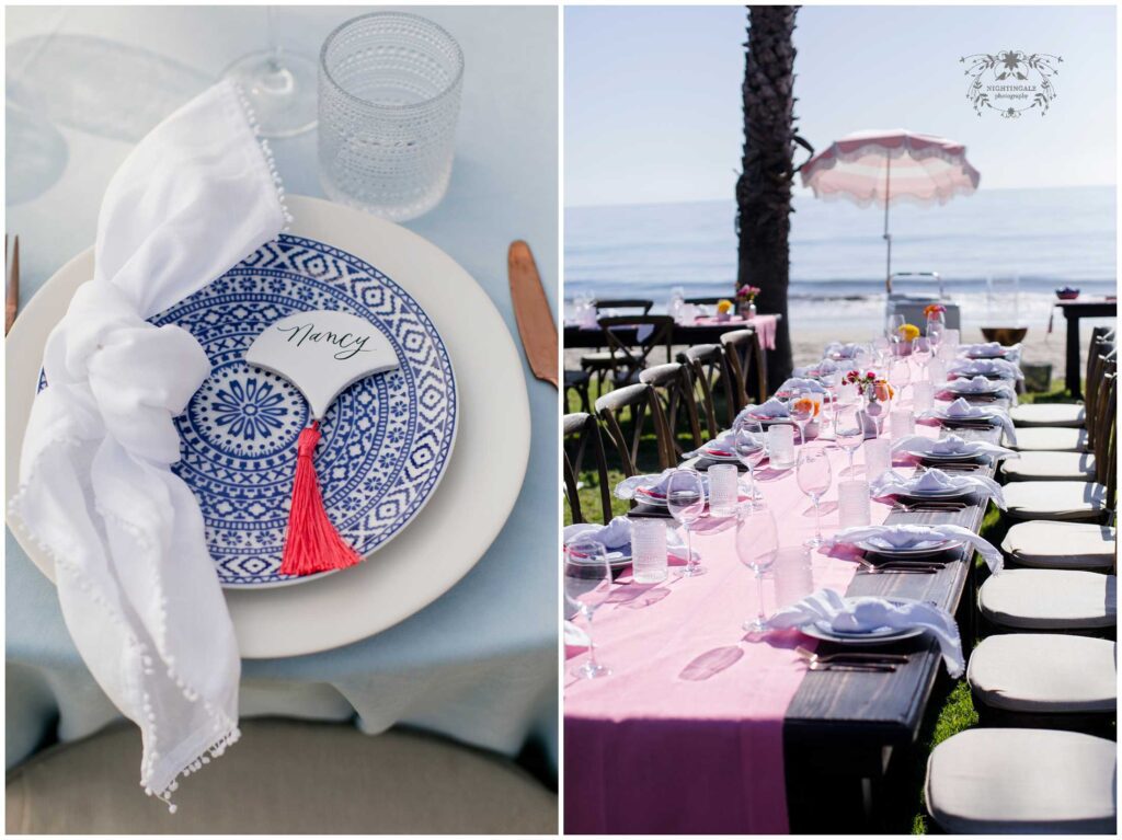 details from colorful latin themed details from santa barbara beach wedding photos