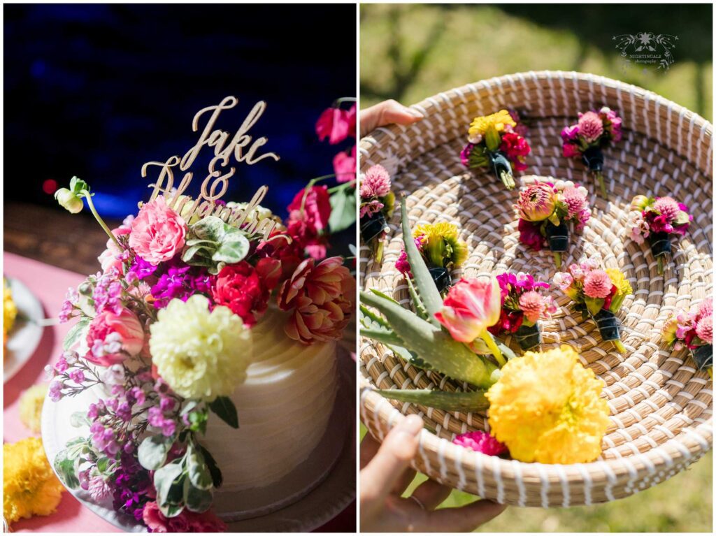 details from colorful latin themed details from santa barbara beach wedding