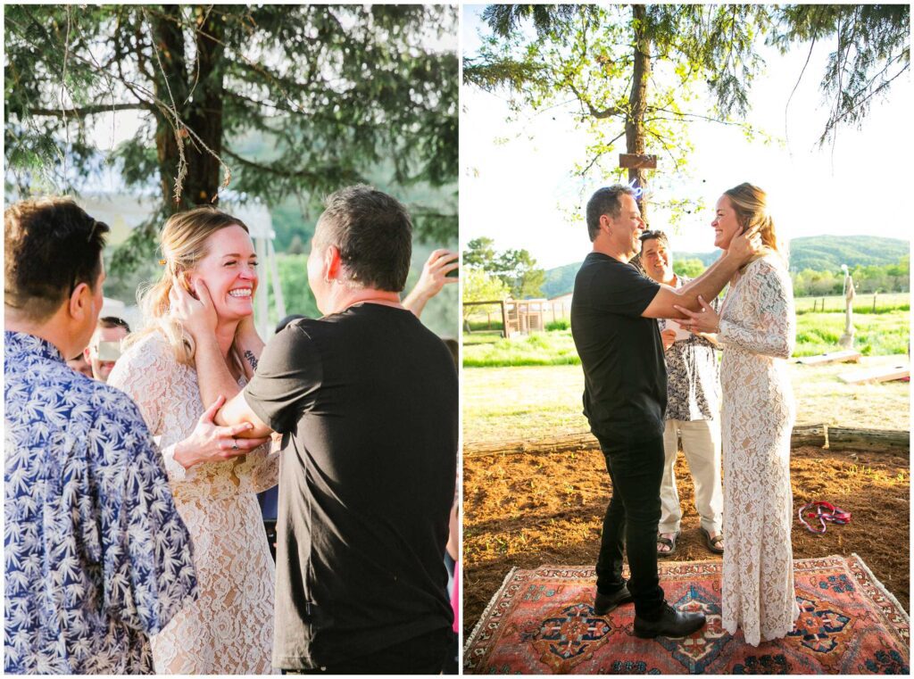 small wedding ceremony ideas held in their california backyard