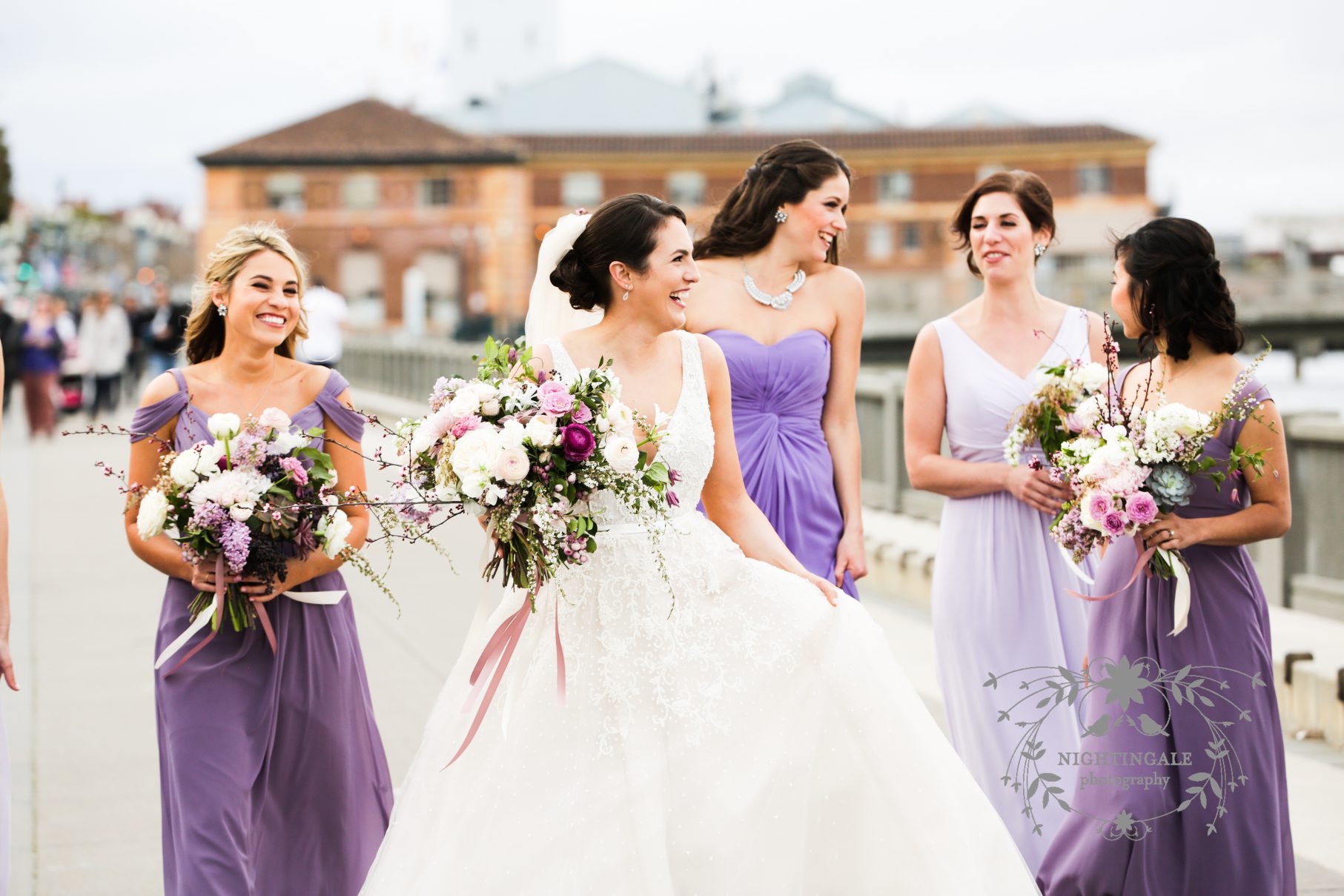 wedding photographer in san francisco - bride with bridesmaids